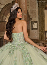 Load image into Gallery viewer, Majestic Glittery Tulle Gown with 3D Flowers
